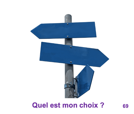 69 Quel est mon choix