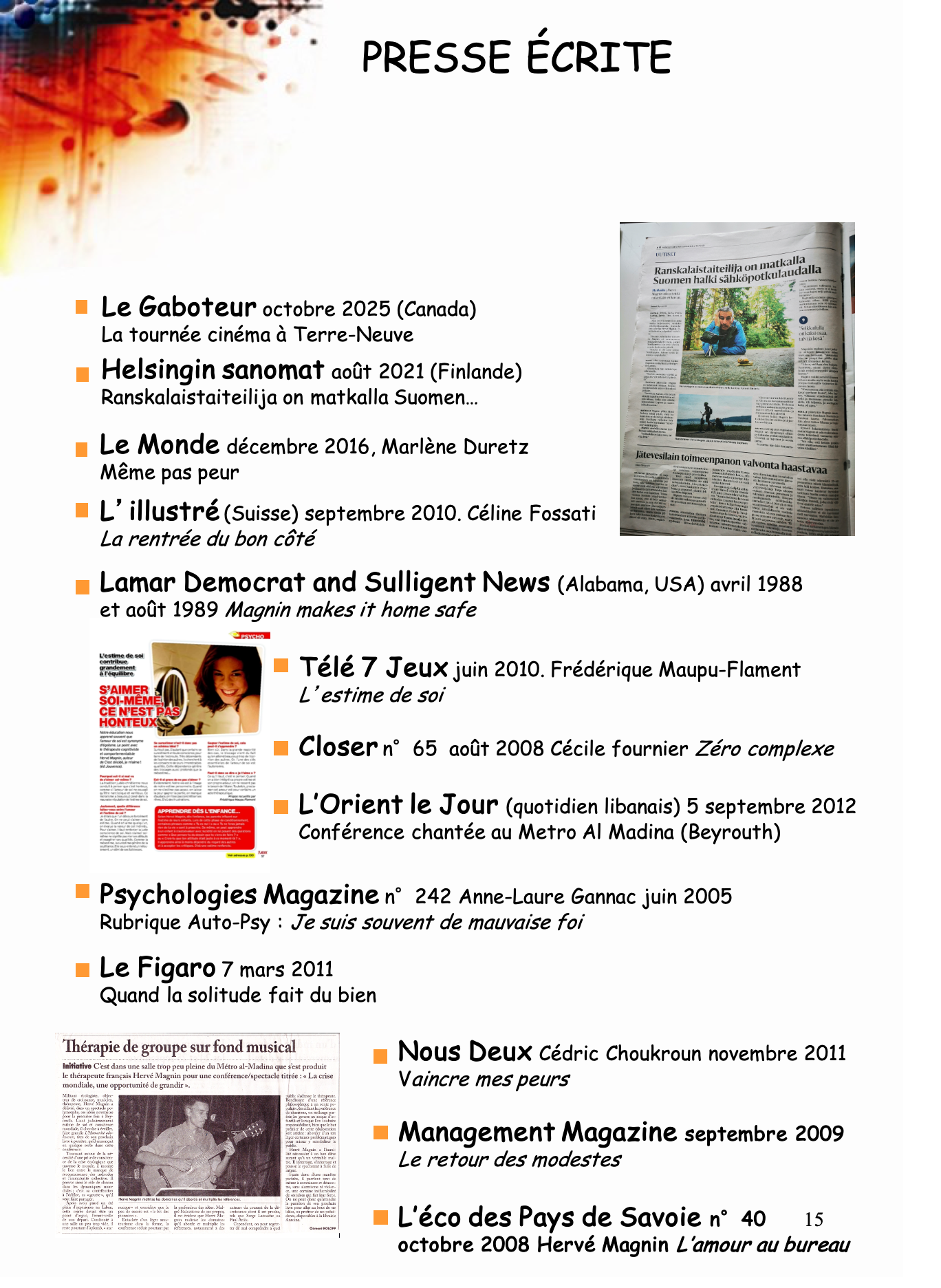 2025 Presse écrite